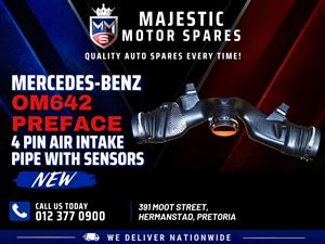 Mercedes-Benz OM642 Preface 4 Pin Air Intake Pipe with Sensors for Sale - New