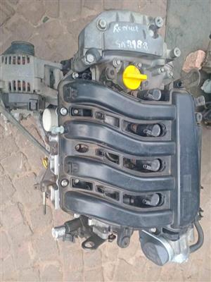 2006 Renault senic Eng code K4MT 1.6 complete engine still running good for sale