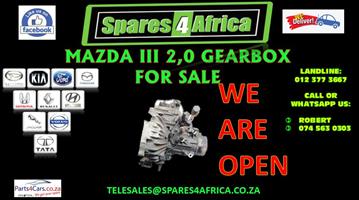 MAZDA 3 2.0 GEARBOX FOR SALE