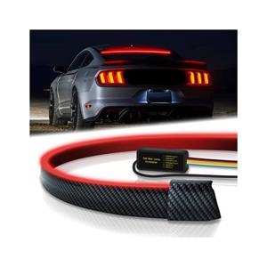 Universal 50″ LED Spoiler Light Strip - Carbon Fiber Look Sequential Third Brake Light