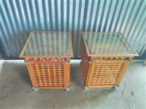 Solid Wood 2 Coffee Tables 