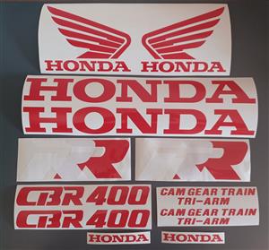 1988 - 89 Honda CBR 400RR NC23 stickers decals kits 