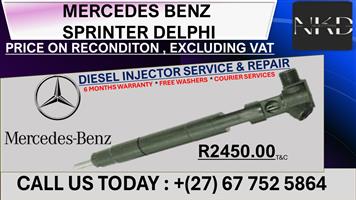 Mercedes Benz Sprinter Delphi Diesel Injectors on Repair