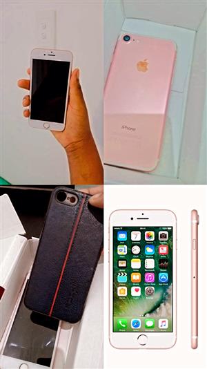 Iphone 7 and free iphone case, pre-owned used for 3 months, ina good condition.
