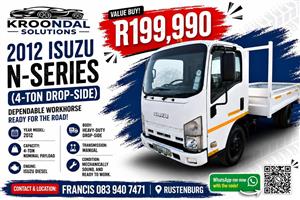 2012 Isuzu N series 4 ton drop side truck