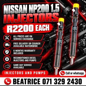 NISSAN NP200 1.5 INJECTORS FOR SALE WITH WARRANTY 