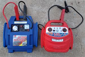 Jump starters. Two to choose from. Both are used ones. Both need new battery.