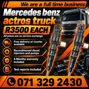 MERCEDES BENZ ACTROS INJECTORS FOR SALE WITH WARRANTY 