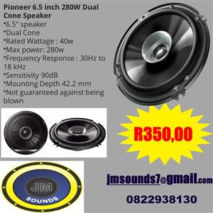 Pioneer 6.5 inch 280W Dual Cone Speaker