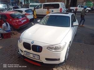 Bmw 1 erries 1.8i auto,2014,sunroof,white,78,000km, R150,000,Leather
