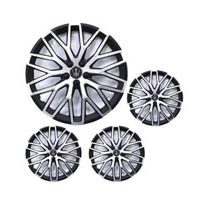 14″ Wheel Caps with Black Hockenheim Design (set of 4)