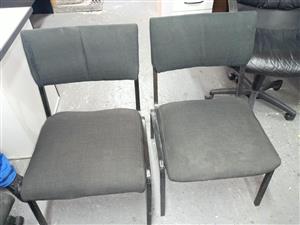 Steel framed office chairs