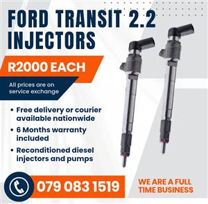 FORD TRANSIT 2.2 INJECTORS FOR SALE WITH WARRANTY 