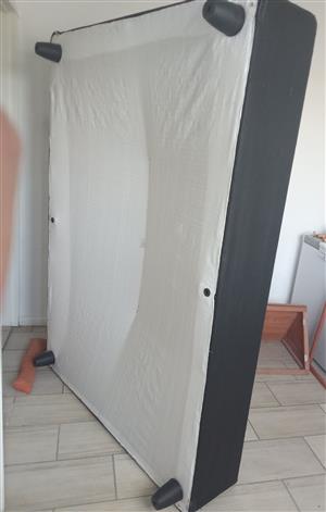 Used Double bed mattress with base
