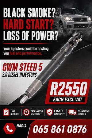 NEW DIESEL INJECTORS FOR SALE FOR GWM 2.0 STEED OR RECON