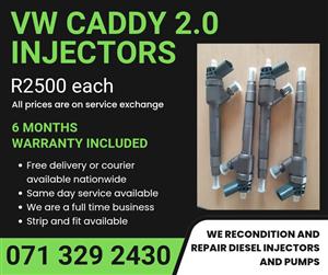 VW CADDY 2.0 INJECTORS FOR SALE WITH WARRANTY INCLUDED 