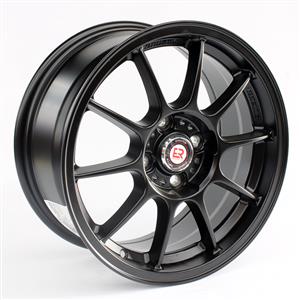 15″ Cali 4/100 Matt Black Alloy Wheels