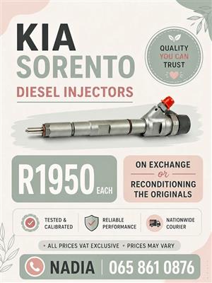 KIA SORENTO DIESEL INJECTORS FOR SALE