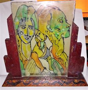 Magnificent Glass Stain Artwork signed by Nizka