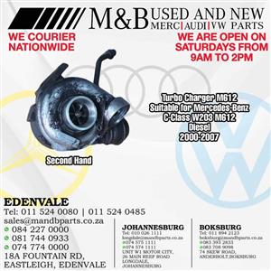 Turbo Charger M612  (Second Hand)  Suitable for Mercedes-Benz C-Class W203 M612 Diesel  2000-2007