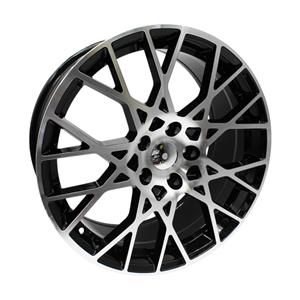 18″ AV-73-MB 5/112 Black Machine Face Alloy Wheels