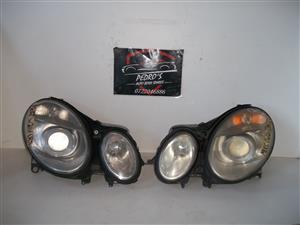 Mercedes W211 '02-'06 L&R headlights (Pair)
