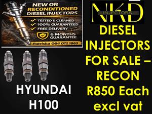 Tested diesel injectors -6 months guarantee on Hyundai H100 