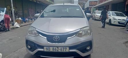 2018 TOYOTA ETIOS 1.5 SPRINTER PETROL, MANUAL, SILVER COLOUR, MILEAGE 72000KM