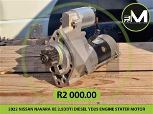 2022 NISSAN NAVARA XE 2.5DDTi DIESEL YD25 ENGINE STATER MOTOR