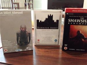 3 DVD box sets: An Idiot Abroad, Downton Abbey & The Shawshank Redemption deluxe