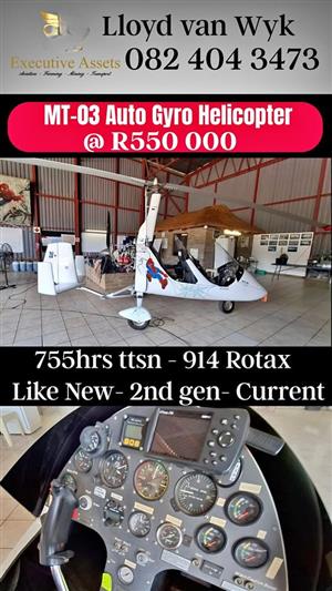 Mt 03 Auto Gyro Helicopter - Immaculate
