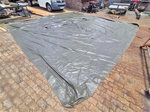 Large Green PVC Awning