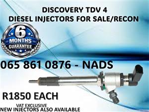 DISCOVERY TDV 4 DIESEL INJECTORS FOR SALE / RECON WITH WARRANTY DURBAN