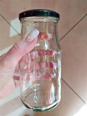 Empty glass bottles for sale