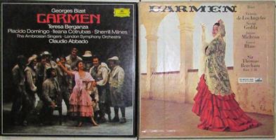 Carmen Vinyl Records x 6 (two box sets of different performances)
