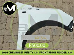 2016 CHEVROLET UTILITY1.4- FRONT RIGHT FENDER  mv0484