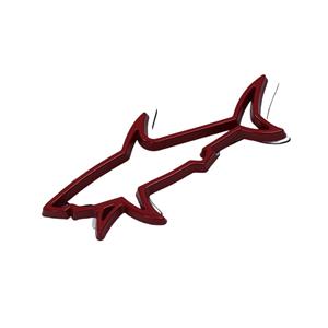 Shark Red Adhesive Badge