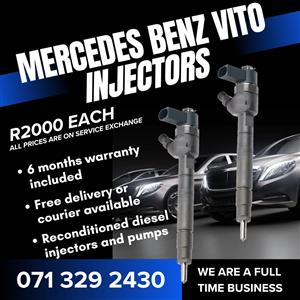 MERCEDES BENZ VITO INJECTORS FOR SALE WITH WARRANTY 