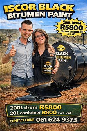 Iscor Black Bitumen Tar Paint