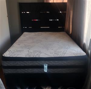 Queen bed and headboard 