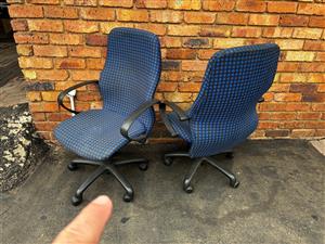 Office Chairs Blue & Black 