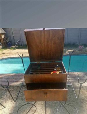 Tripod met werk tray & Viskas