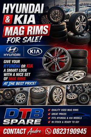 Hyundai and Kia Mag rims 