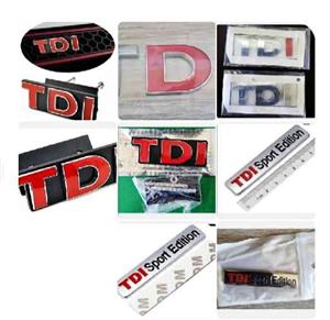 VW TDI badges emblems decals stickers