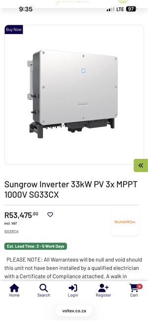 Sungrow solar inverter 