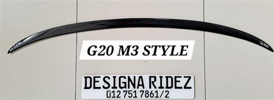 BMW G20 M3 STYLE CARBON BOOT SPOILER NEW AVAILABLE 