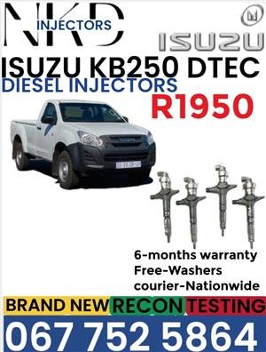 Isuzu KB250 Dtec Diesel injectors 