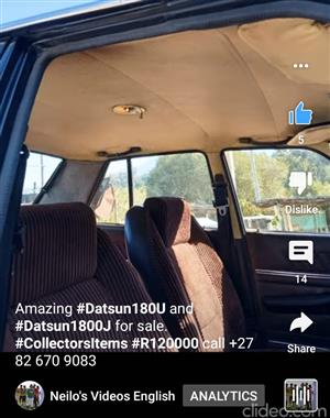 Datsun 18U and 1800J For Sale