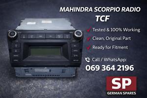 MAHINDRA SCORPIO RADIO AVAILABLE 