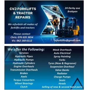 Cvj Forklifts and Tractor 